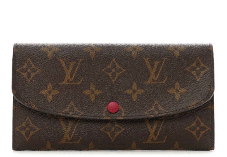 LOUIS VUITTON MONOGRAM EMILIE WALLET FUCHSIA