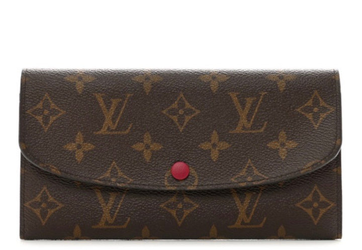 LOUIS VUITTON MONOGRAM EMILIE WALLET FUCHSIA