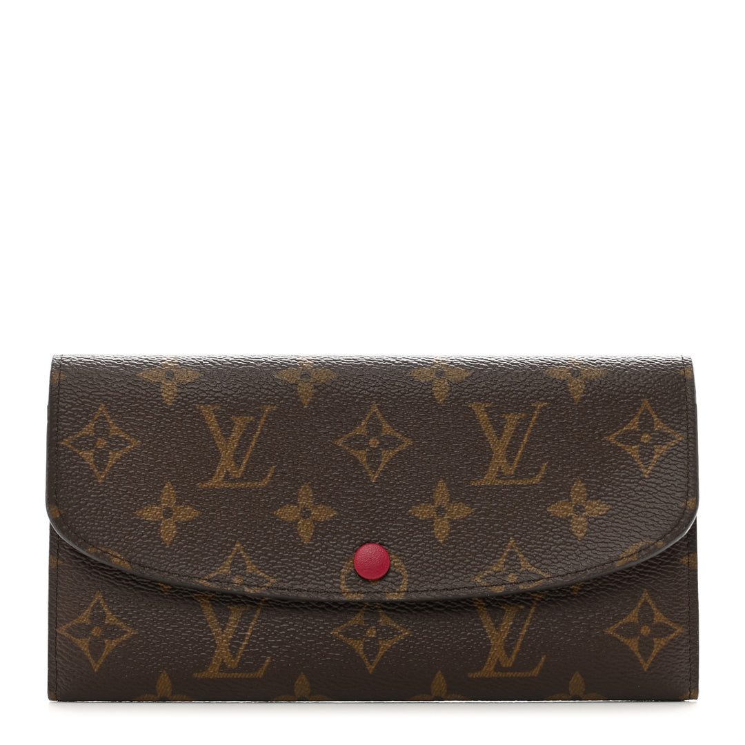 LOUIS VUITTON MONOGRAM EMILIE WALLET FUCHSIA