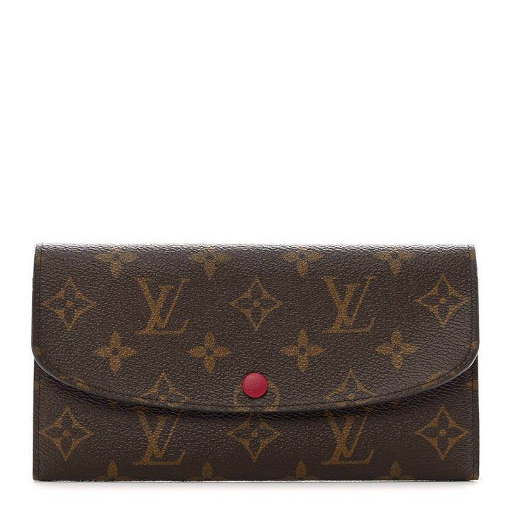 LOUIS VUITTON MONOGRAM EMILIE WALLET FUCHSIA