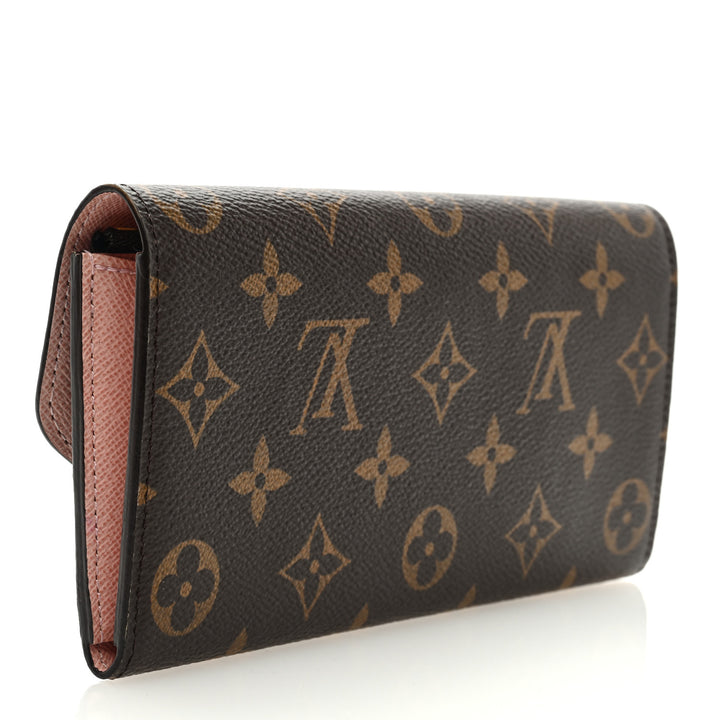 LOUIS VUITTON MONOGRAM EMILIE WALLET ROSE BALLERINE