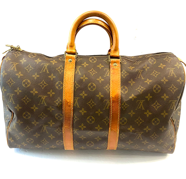 LOUIS VUITTON MONOGRAM KEEPALL 40 HANDBAG