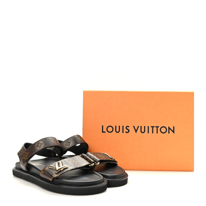 LOUIS VUITTON LV MONOGRAM SUNSET COMFORT SANDALS