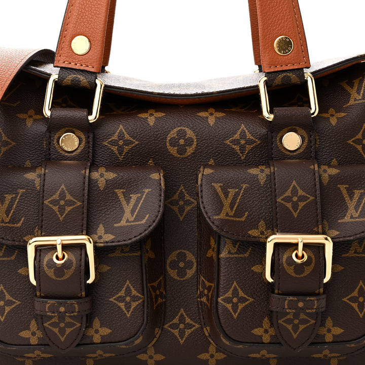 LOUIS VUITTON MONOGRAM MANHATTAN NM SHOULDER BAG CARAMEL