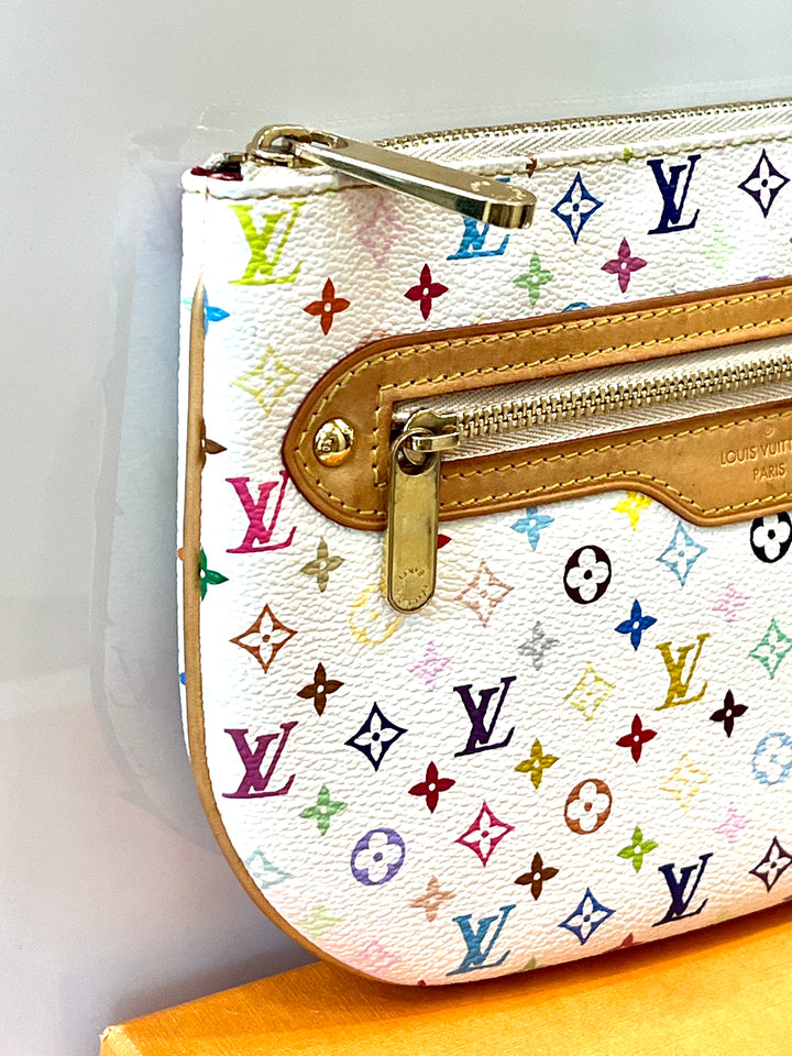 LOUIS VUITTON MULTICOLOR MONOGRAM POCHETTE PLATE GM