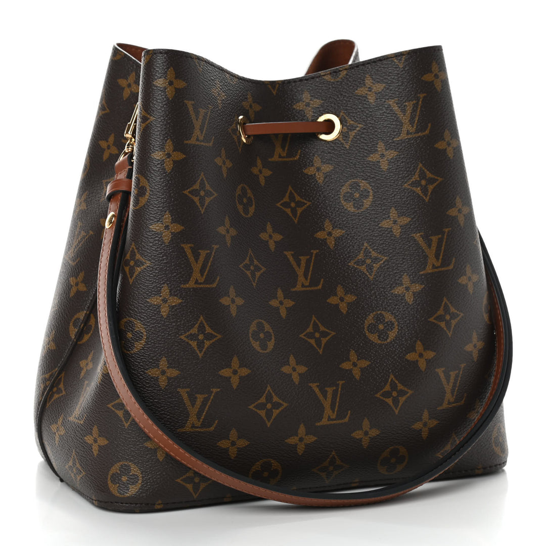 LOUIS VUITTON MONOGRAM NOÉNOE MM SHOULDER BAG CARAMEL