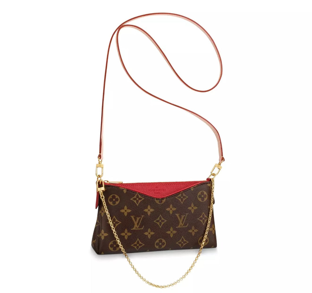 LOUIS VUITTON PALLAS MONOGRAM CHAIN CROSSBODY BAG