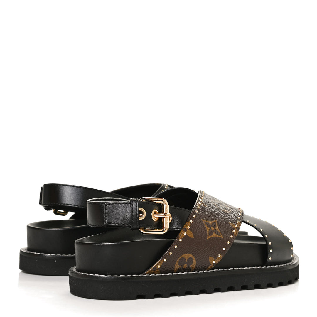 LOUIS VUITTON MONOGRAM PASEO FLAT COMFORT SANDALS