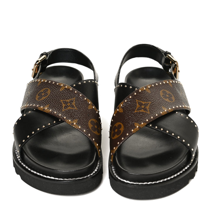 LOUIS VUITTON MONOGRAM PASEO FLAT COMFORT SANDALS