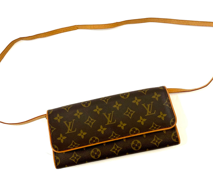 LOUIS VUITTON MONOGRAM TWIN POCHETTE PM CROSSBODY
