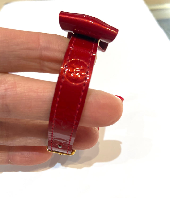 LOUIS VUITTON MONOGRAM VERNIS BRASSERIE FAVORITE RIBBON BRACELET