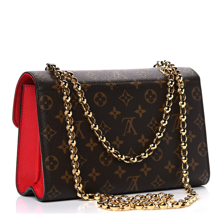 LOUIS VUITTON MONOGRAM VICTOIRE SHOULDER BAG CHERRY