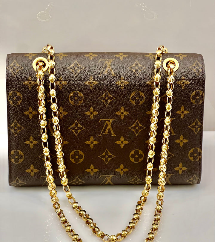 LOUIS VUITTON MONOGRAM VICTOIRE SHOULDER BAG CHERRY