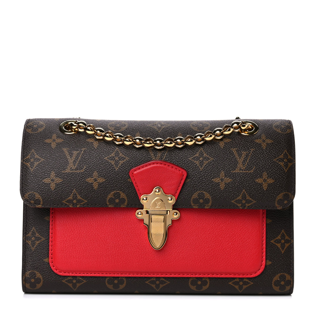 LOUIS VUITTON MONOGRAM VICTOIRE SHOULDER BAG CHERRY