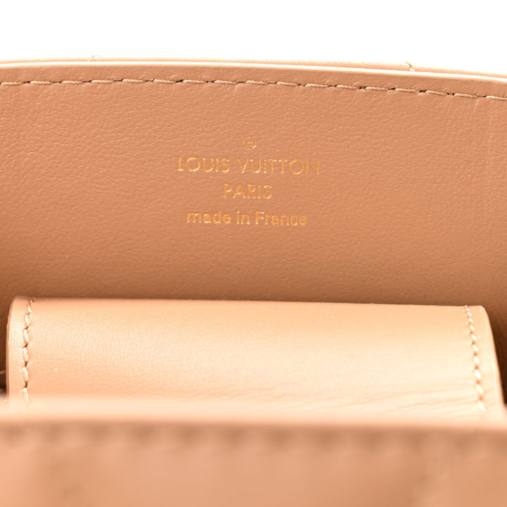 LOUIS VUITTON NEW WAVE CALFSKIN LEATHER CHAIN TOTE BAG