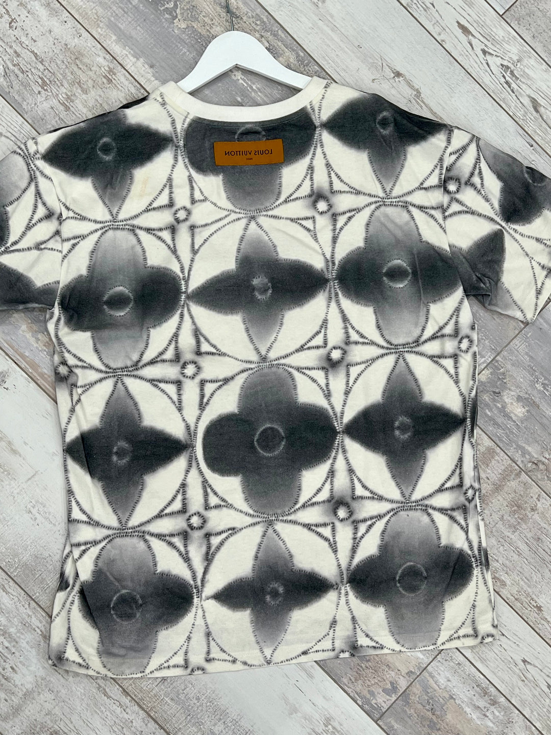LOUIS VUITTON PRINTED SHIBORI TIE-DYE T-SHIRT