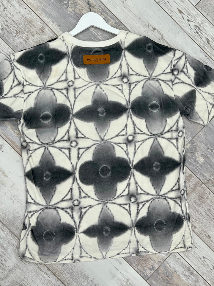LOUIS VUITTON PRINTED SHIBORI TIE-DYE T-SHIRT