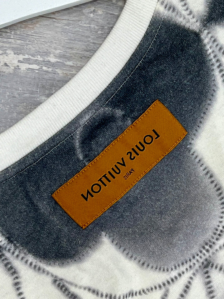 LOUIS VUITTON PRINTED SHIBORI TIE-DYE T-SHIRT