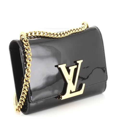 LOUIS VUITTON PATENT LOUISE CHAIN BAG MM – Caroline's Fashion Luxuries