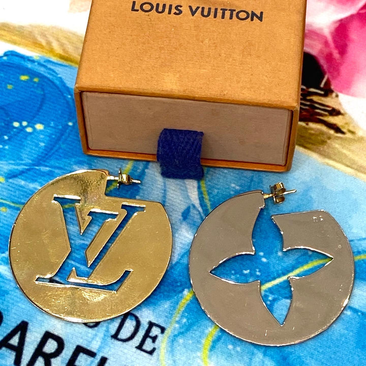 LOUIS VUITTON PERFECT MATCH HOOP EARRINGS