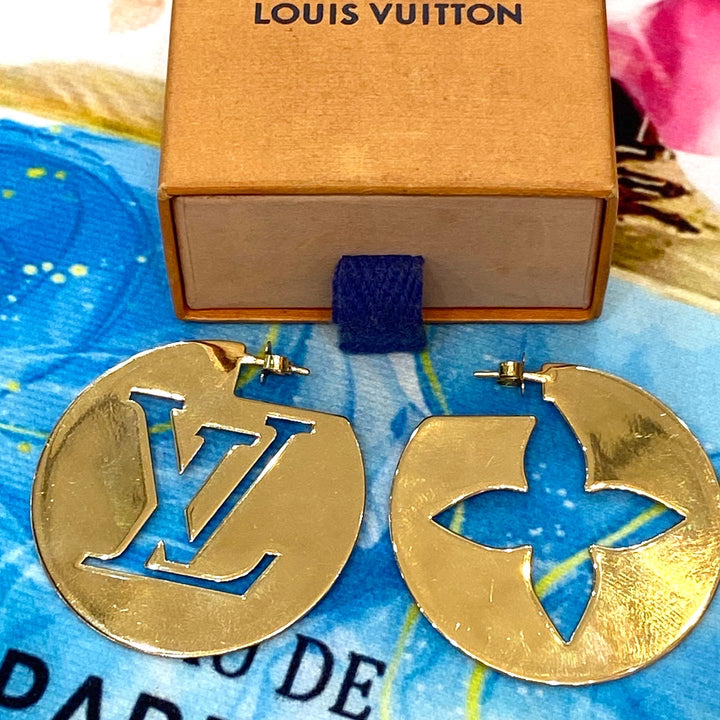 LOUIS VUITTON PERFECT MATCH HOOP EARRINGS