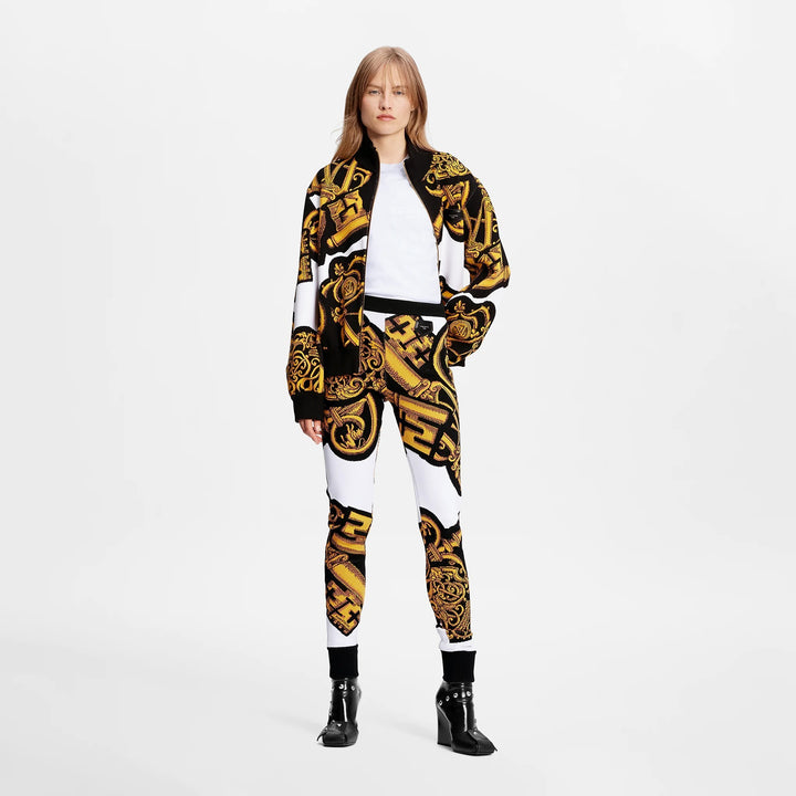 LOUIS VUITTON PRINTED LOGO PANTS LEGGINGS