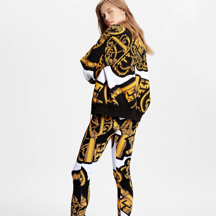 LOUIS VUITTON PRINTED LOGO PANTS LEGGINGS