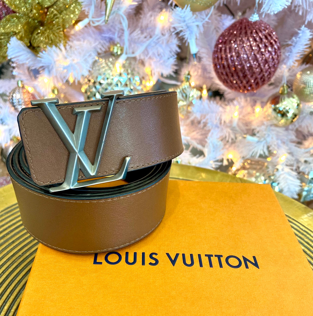 LOUIS VUITTON PYRAMIDE REVERSIBLE MONOGRAM 40MM LEATHER BELT