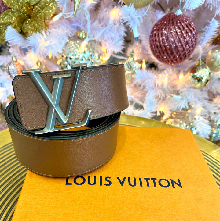 LOUIS VUITTON PYRAMIDE REVERSIBLE MONOGRAM 40MM LEATHER BELT