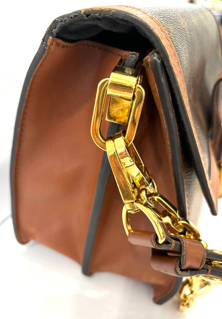 LOUIS VUITTON REVERSE MONOGRAM DAUPHINE MM CROSSBODY