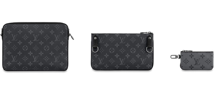 LOUIS VUITTON REVERSE MONOGRAM ECLIPSE TRIO MESSENGER BAG