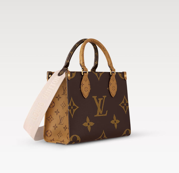 LOUIS VUITTON REVERSE MONOGRAM GIANT ONTHEGO TOTE BAG PM