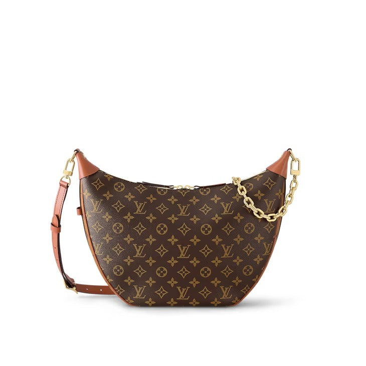 LOUIS VUITTON REVERSE MONOGRAM LOOP HOBO BAG WITH POCHETTE