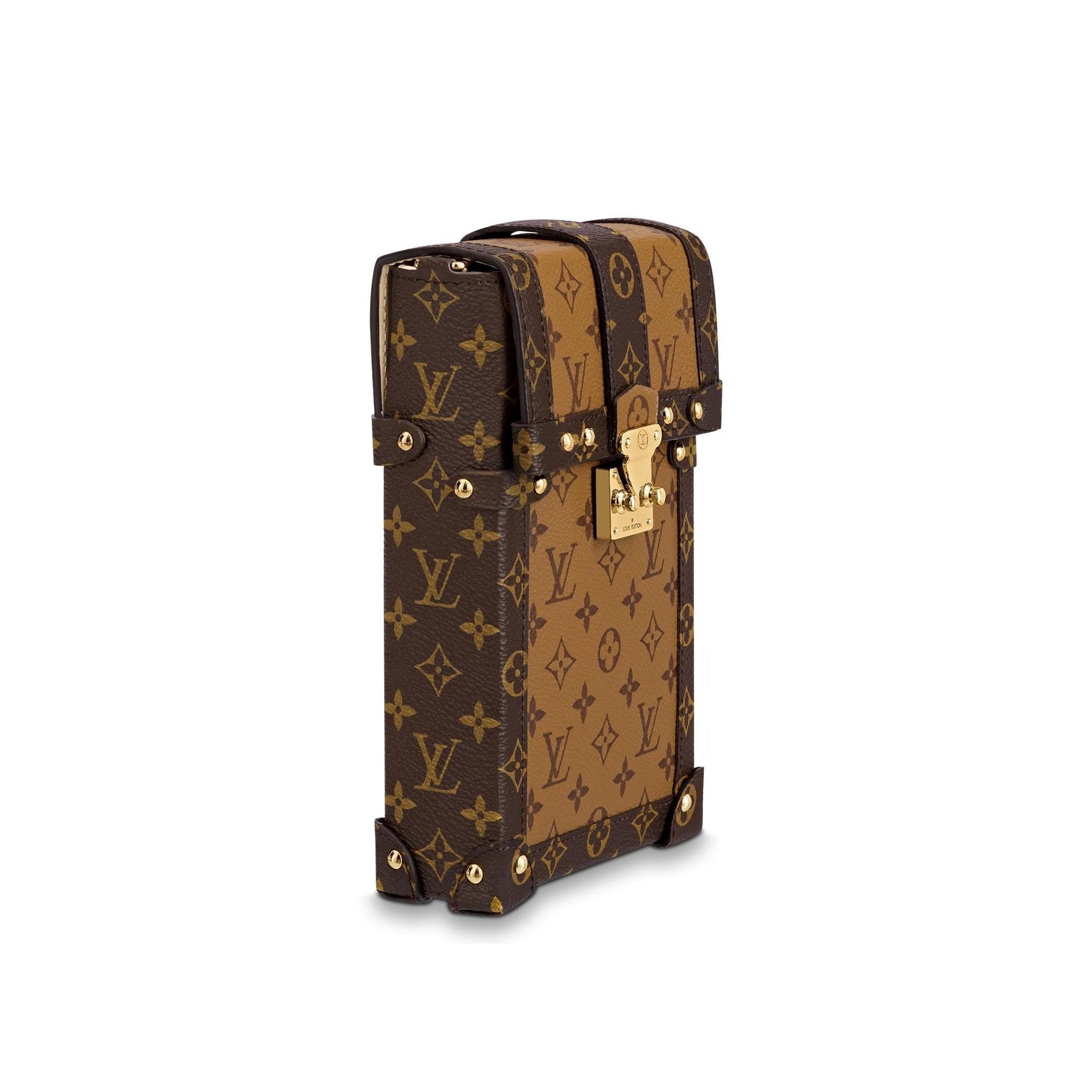 Louis Vuitton Vertical Trunk Pochette Monogram Reverse Canvas, Men's  Fashion, Bags, Belt bags, Clutches and Pouches on Carousell