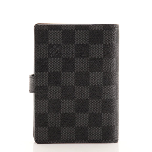 LOUIS VUITTON DAMIER GRAPHITE LIMITED EDITION RING AGENDA COVER