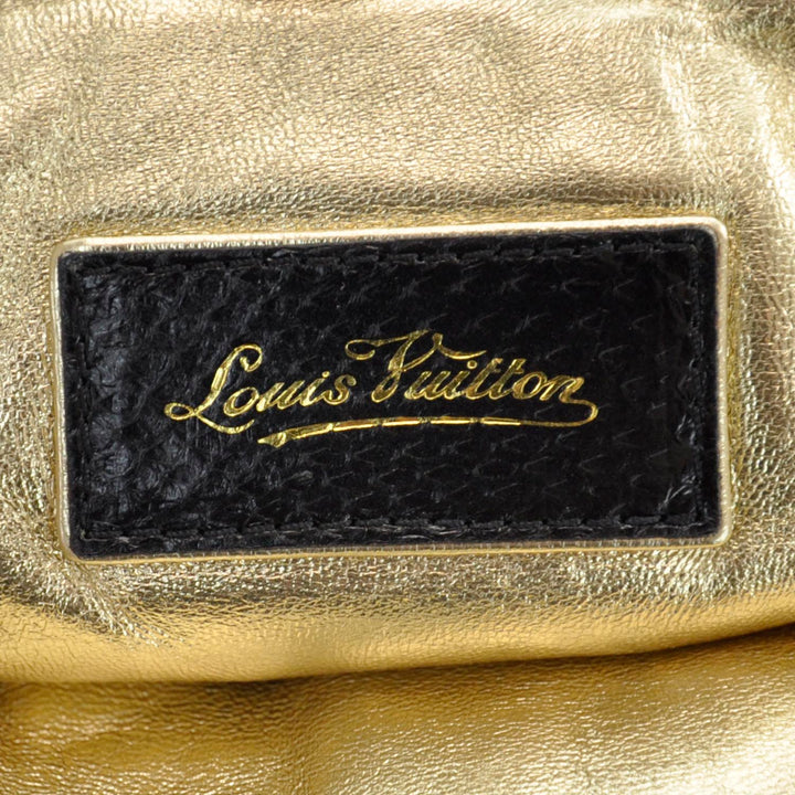 LOUIS VUITTON SATIN MONOGRAM AUMONIERE CLUTCH BAG