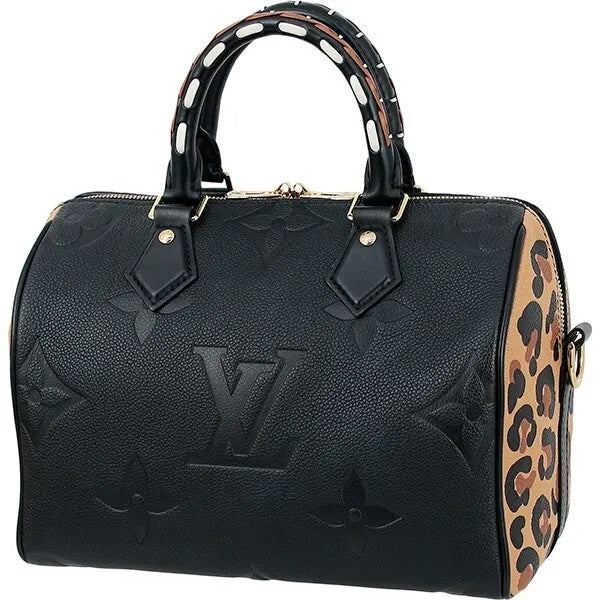 LOUIS VUITTON EMPREINTE GIANT MONOGRAM WILD AT HEART SPEEDY BANDOULIERE 25 SHOULDER BAG