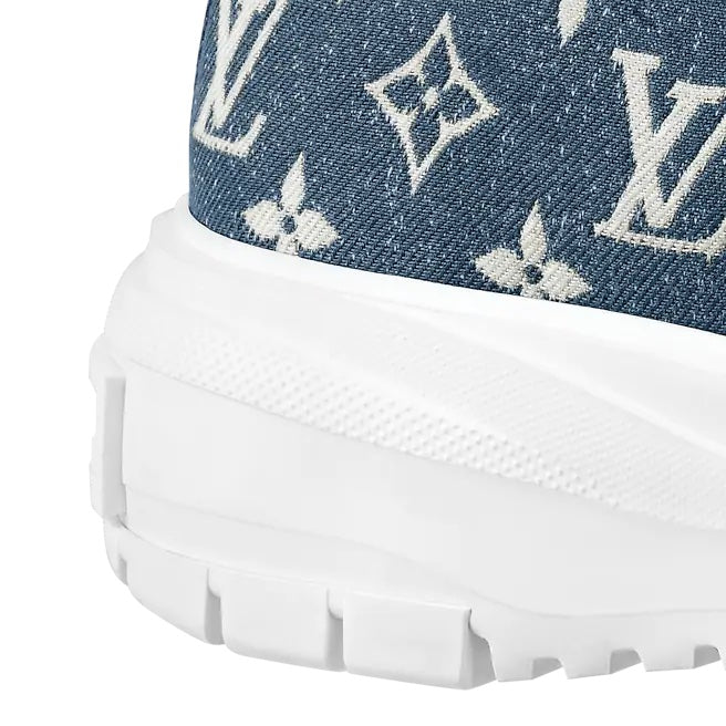 LOUIS VUITTON LV DENIM MONOGRAM SQUAD SNEAKERS