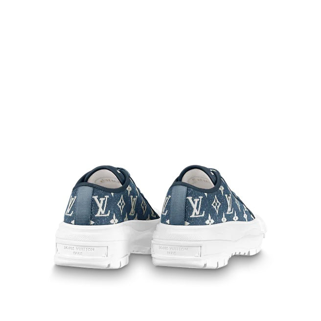 LOUIS VUITTON LV DENIM MONOGRAM SQUAD SNEAKERS