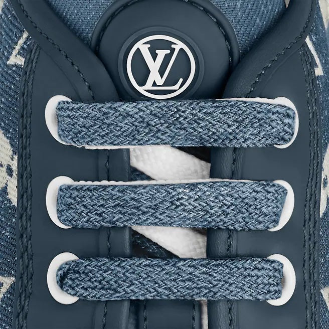 LOUIS VUITTON LV DENIM MONOGRAM SQUAD SNEAKERS