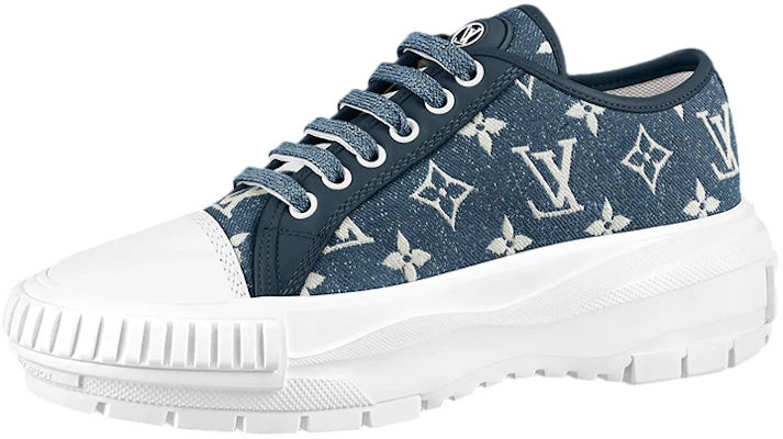 LOUIS VUITTON LV DENIM MONOGRAM SQUAD SNEAKERS