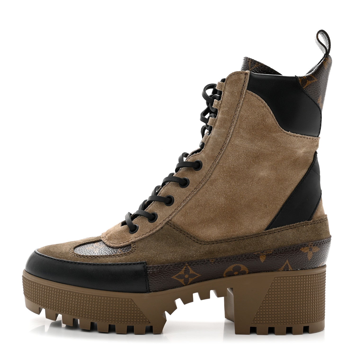 Louis Vuitton Laureate Platform Desert Boot IVORY. Size 38.5
