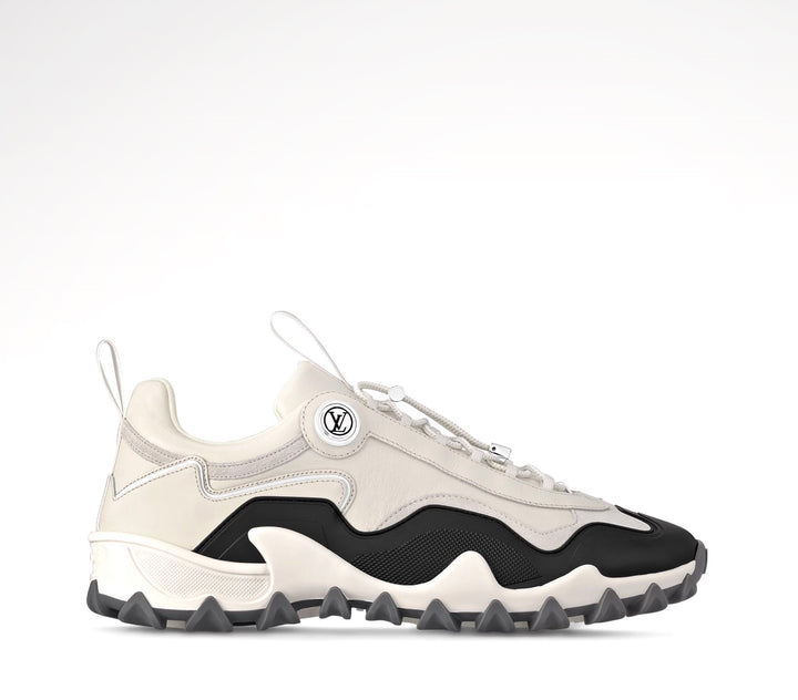 LOUIS VUITTON RUSH TECHNICAL LOW-TOP SUEDE &amp; CALFSKIN  SNEAKERS
