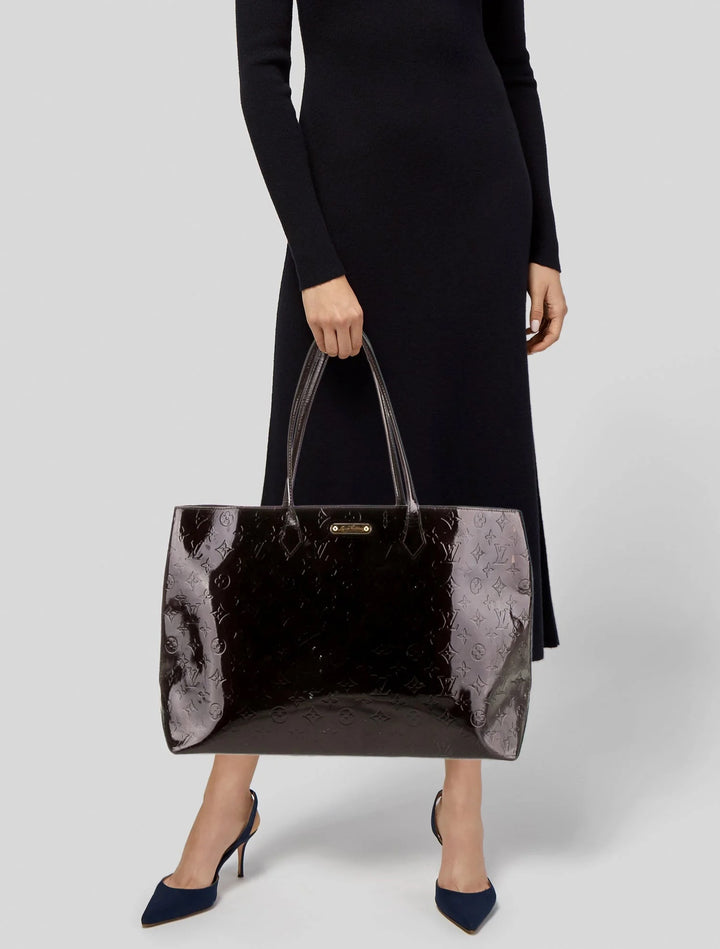 LOUIS VUITTON MONOGRAM VERNIS WILSHIRE GM TOTE BAG