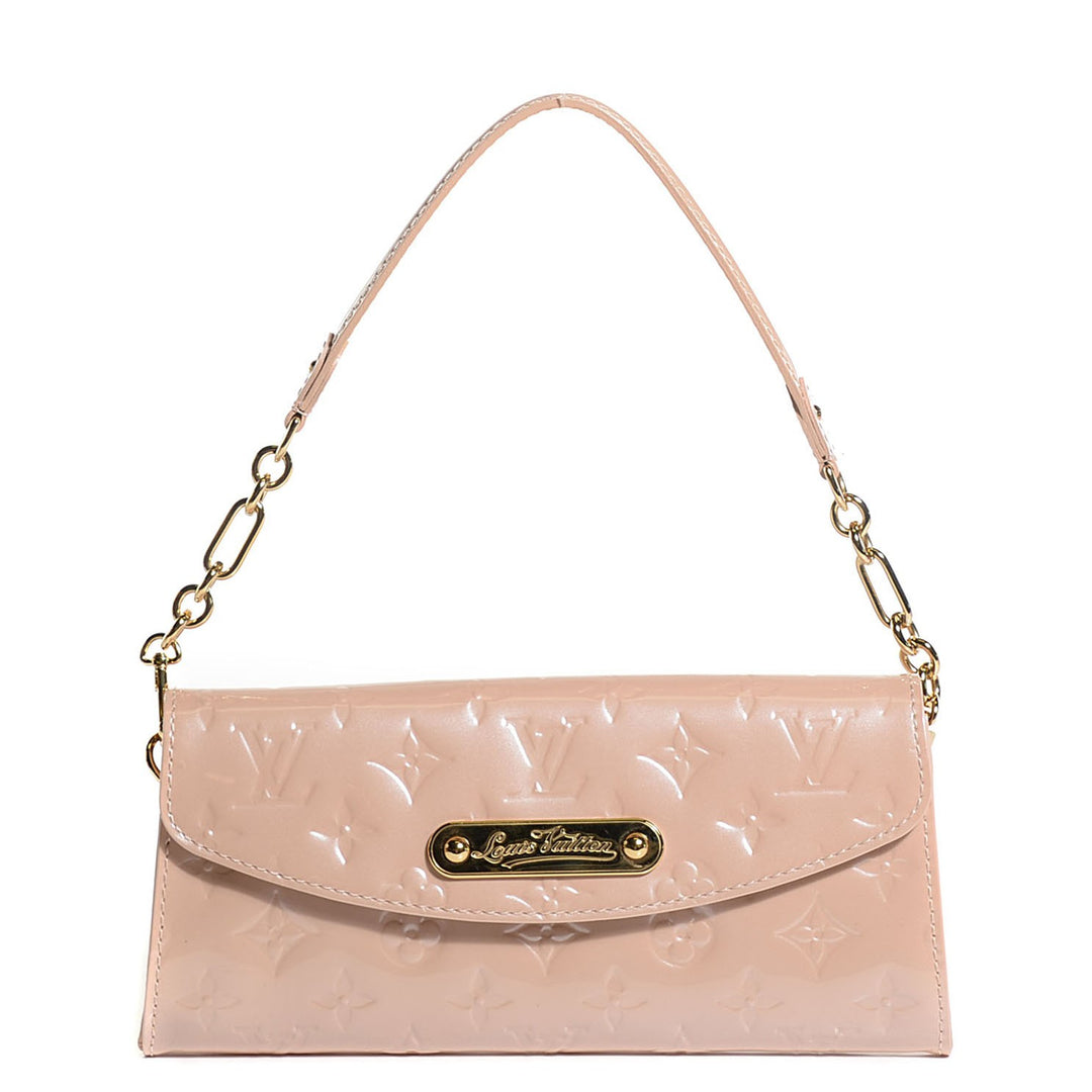 LOUIS VUITTON MONOGRAM VERNIS SUNSET BOULEVARD BAG ROSE FLORENTIN