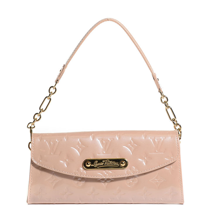 LOUIS VUITTON MONOGRAM VERNIS SUNSET BOULEVARD BAG ROSE FLORENTIN