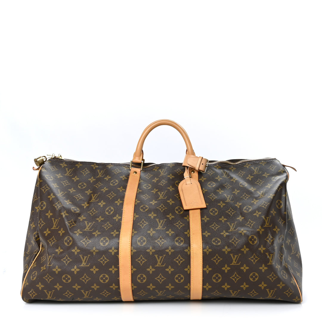 LOUIS VUITTON VINTAGE MONOGRAM KEEPALL 60 DUFFLE BAG