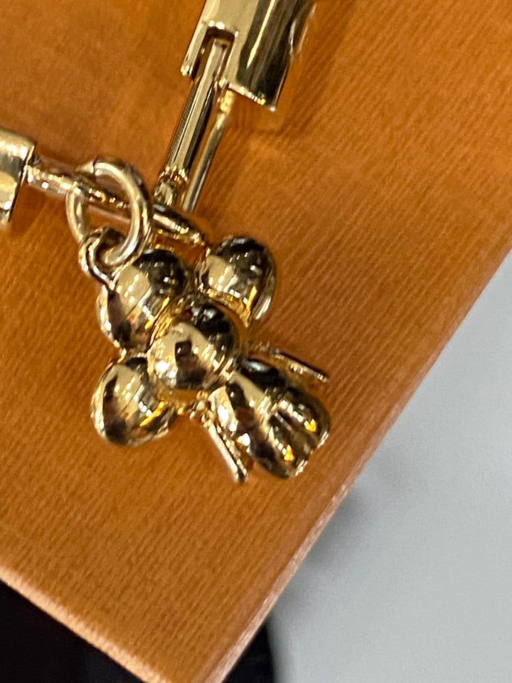 LOUIS VUITTON VIVIENNE MONOGRAM CHARM LEATHER BRACELET