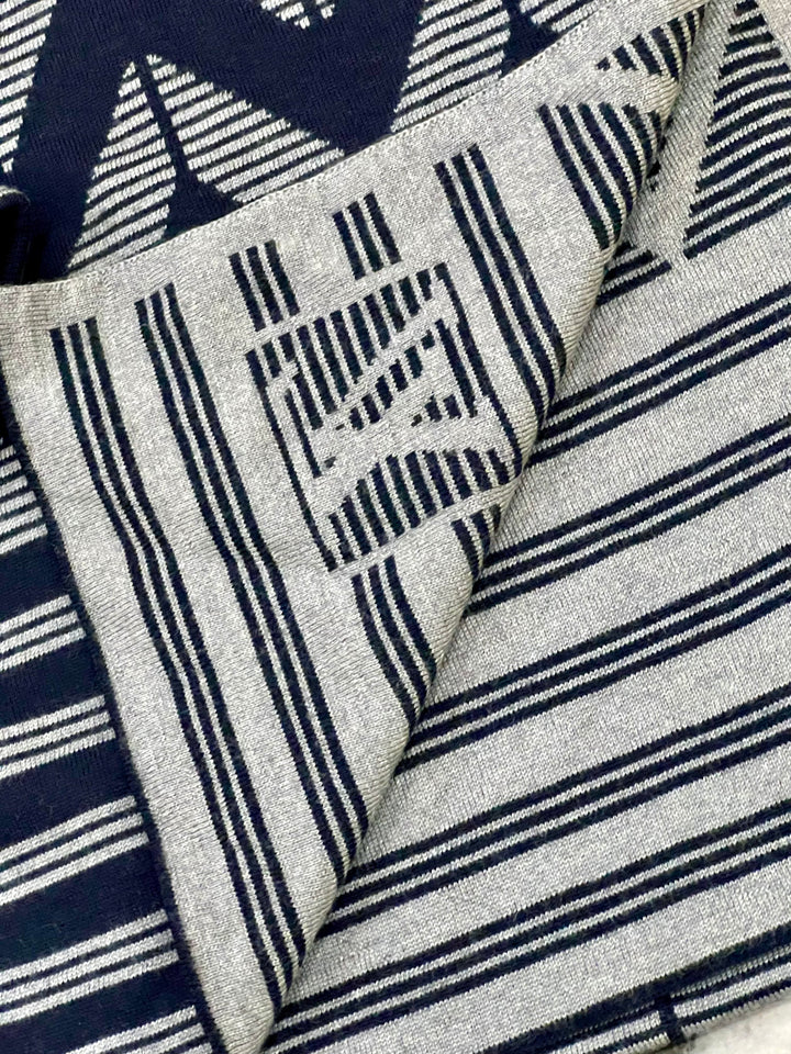 LOUIS VUITTON KARAKOSTRIP WOOL CASHMERE LV SCARF