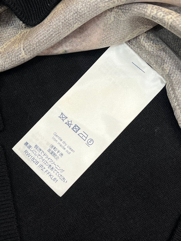 LOUIS VUITTON WOOL SILK TRUNK PRINT CREWNECK SWEATER